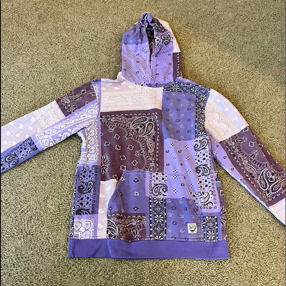 Printed bandana hoodie